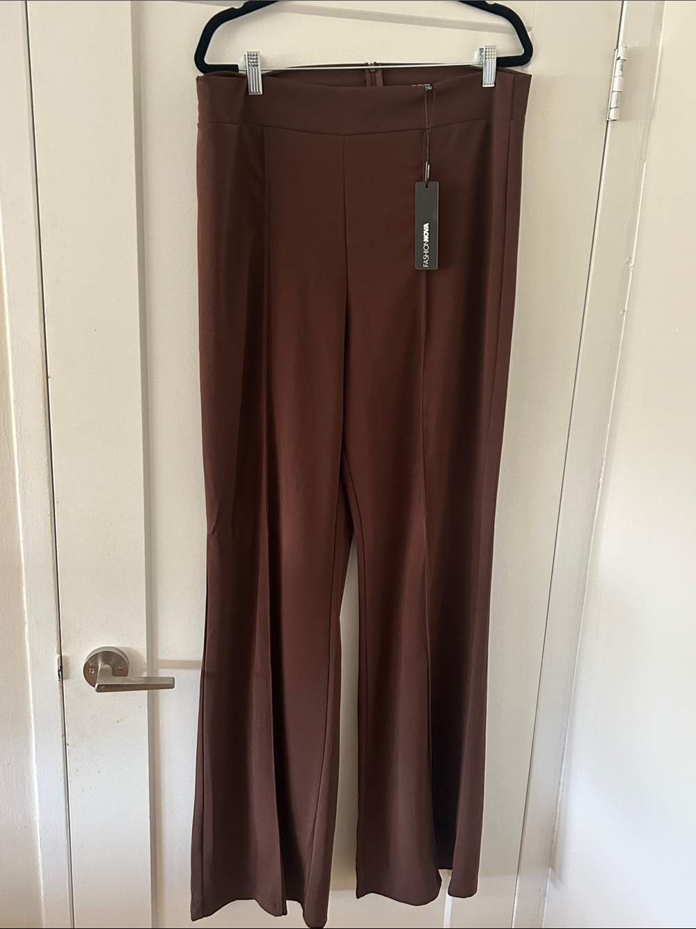 Fashion Nova Chocolate Brown Wide-Leg Pants